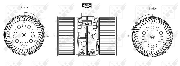 NRF Kabineblæser 34161 for RENAULT