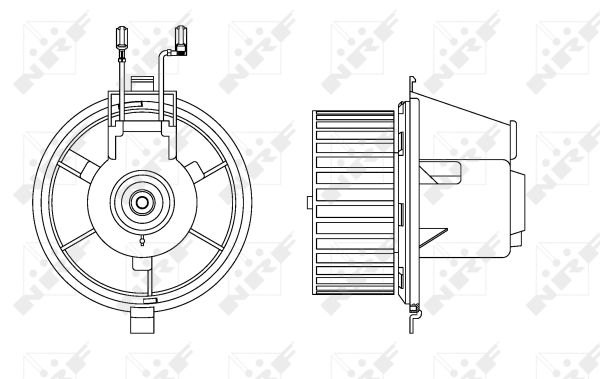 NRF Kabineblæser 34165 for VW SEAT