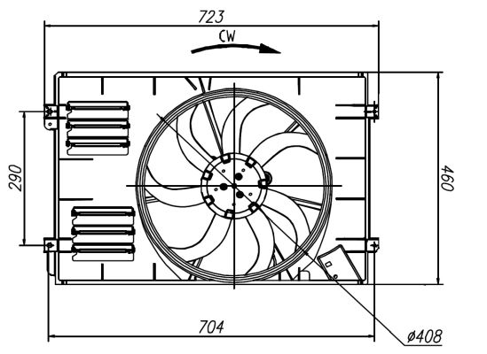 NRF Ventilator, motorkøling 47925 for VW SKODA
