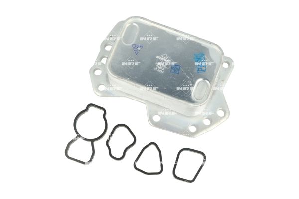 NRF Oliekøler, motorolie 31893 for MERCEDES-BENZ NISSAN DACIA