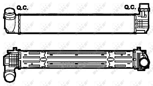 NRF Ladeluftkøler 30287 for RENAULT