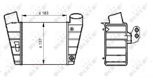 NRF Ladeluftkøler 30544 for SEAT AUDI