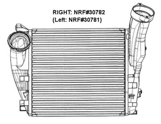 NRF Ladeluftkøler 30782 for PORSCHE