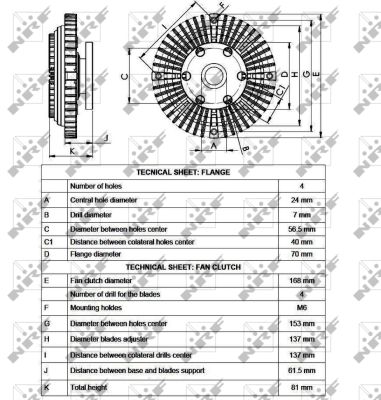 NRF Kobling, kølerventilator 49526 for HYUNDAI