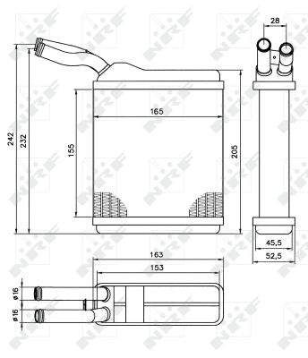 NRF Varmeelement, kabinevarme 52134 for VAUXHALL OPEL