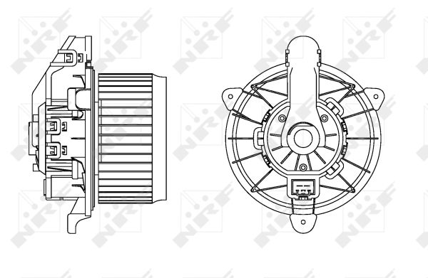 NRF Kabineblæser 34167 for FORD