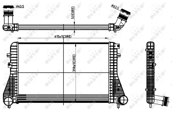 NRF Ladeluftkøler 30306 for SEAT