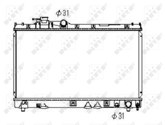 NRF Køler, motorkøling 53352 for TOYOTA