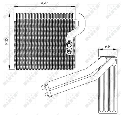 NRF Fordamper, klimaanlæg 36063 for MERCEDES-BENZ