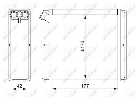 NRF Varmeelement, kabinevarme 52219 for OPEL VAUXHALL