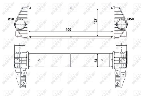NRF Ladeluftkøler 30516 for FORD