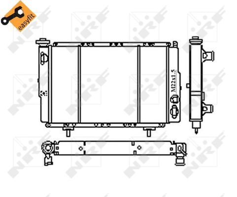 NRF Køler, motorkøling 54683 for RENAULT