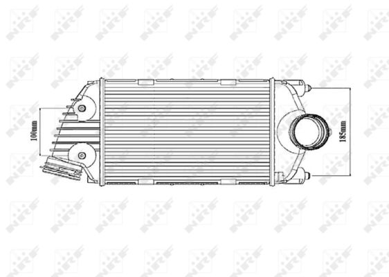 NRF Ladeluftkøler 30187 for PORSCHE