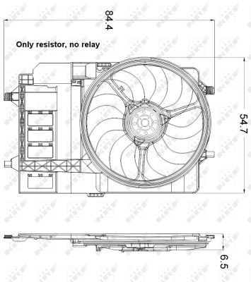 NRF Ventilator, motorkøling 47301 for MINI