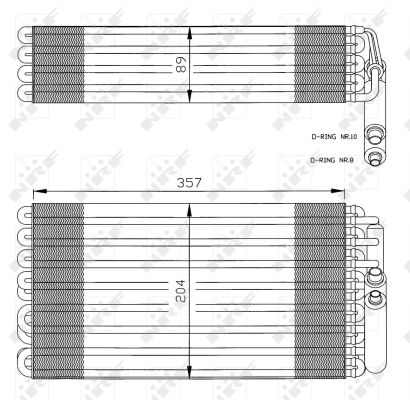 NRF Fordamper, klimaanlæg 36032 for MERCEDES-BENZ