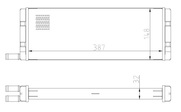 NRF Varmeelement, kabinevarme 54408 for VW