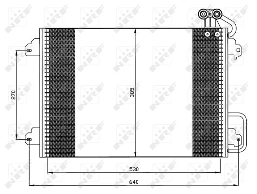 NRF Kondensor, klimaanlæg 35340 for RENAULT