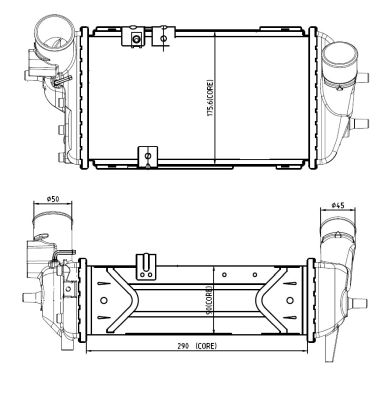 NRF Ladeluftkøler 309063 for KIA
