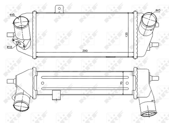 NRF Ladeluftkøler 30327 for KIA