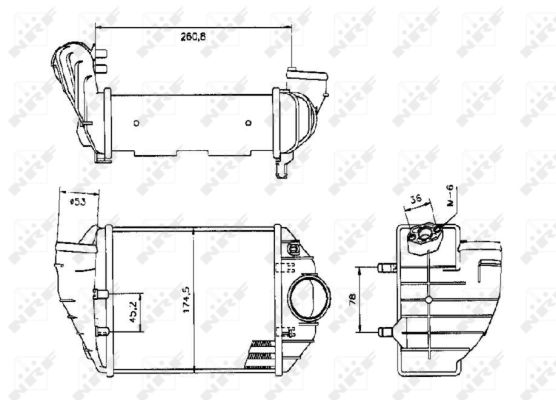 NRF Ladeluftkøler 30133 for VW
