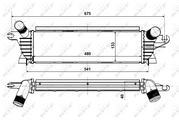 NRF Ladeluftkøler 30511 for RENAULT