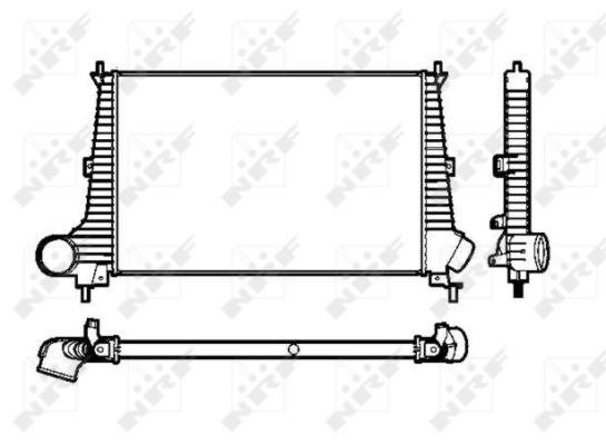 NRF Ladeluftkøler 30845 for SAAB