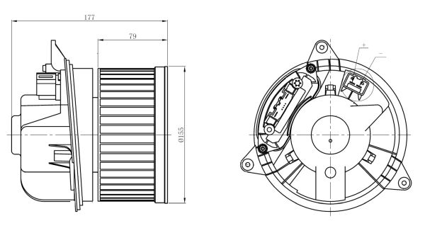 NRF Kabineblæser 34271 for FORD