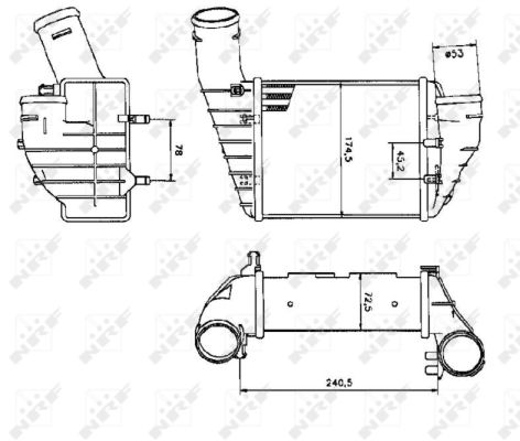 NRF Ladeluftkøler 30131 for VW