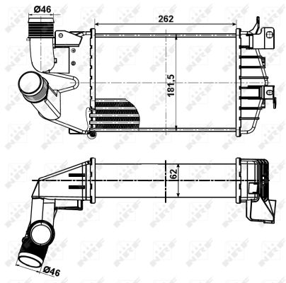 NRF Ladeluftkøler 30307 for VAUXHALL
