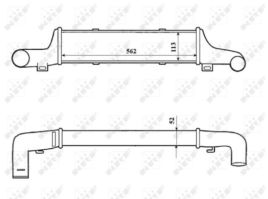 NRF Ladeluftkøler 30419 for MERCEDES-BENZ