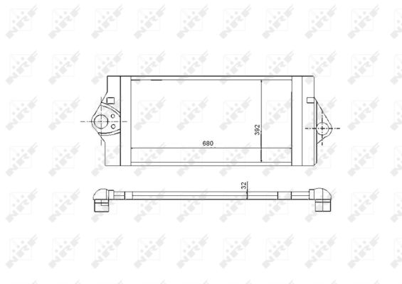 NRF Ladeluftkøler 30893 for RENAULT