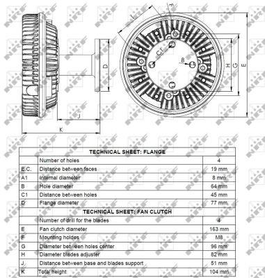 NRF 49129 163mm for MAN