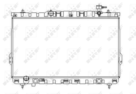 NRF Køler, motorkøling 53357 for HYUNDAI
