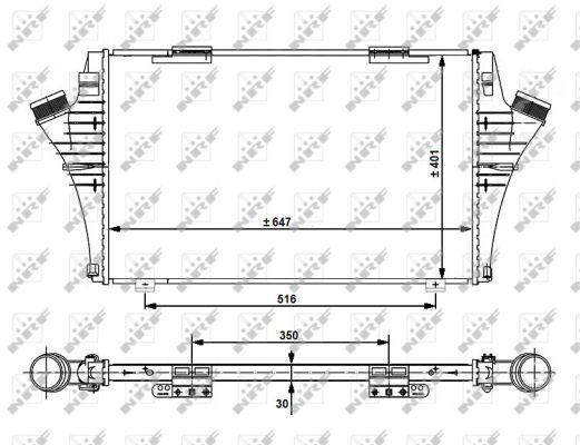 NRF Ladeluftkøler 30480 for SAAB VAUXHALL