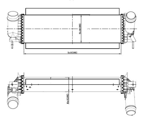 NRF Ladeluftkøler 309061 for RENAULT