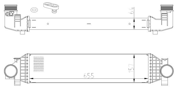 NRF Ladeluftkøler 309068 for FORD