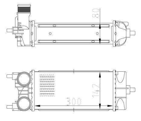 NRF Ladeluftkøler 309071 for FORD