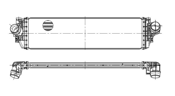 NRF Ladeluftkøler 309120 for FORD