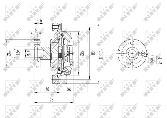 NRF Kobling, kølerventilator 49578 for SUZUKI