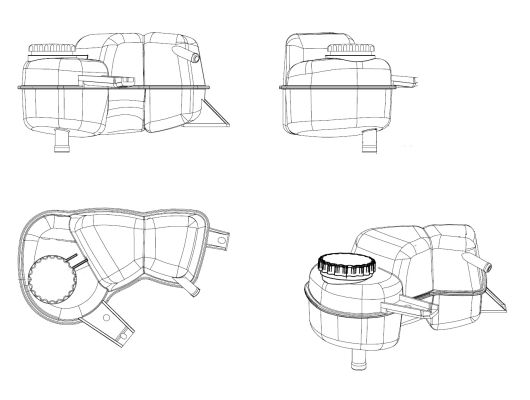 NRF Ekspansionsbeholder, kølevæske 454038 for VAUXHALL