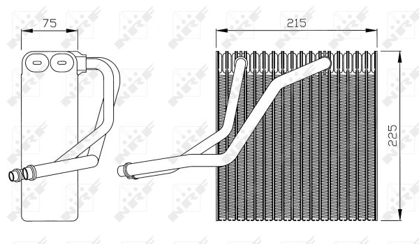 NRF Fordamper, klimaanlæg 36069 for VW