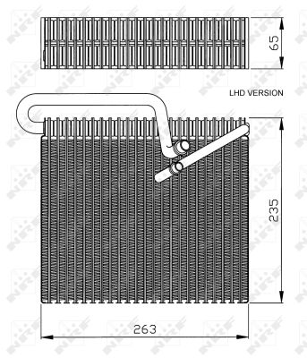 NRF Fordamper, klimaanlæg 36102 for VAUXHALL OPEL
