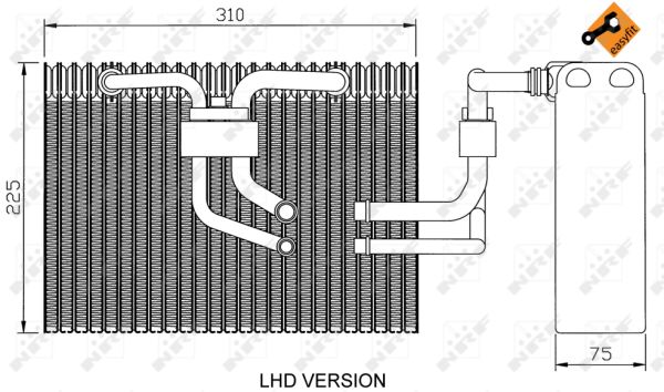 NRF Fordamper, klimaanlæg 36100 for SAAB