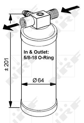 NRF Tørrer, klimaanlæg 33059 for OPEL VAUXHALL RENAULT RENAULT TRUCKS
