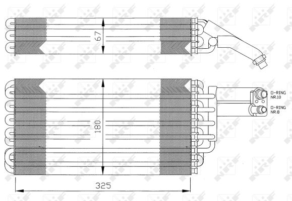 NRF Fordamper, klimaanlæg 36057 for MERCEDES-BENZ