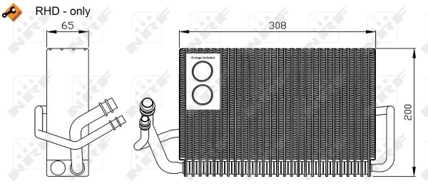 NRF Fordamper, klimaanlæg 36117 for MERCEDES-BENZ