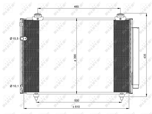 NRF Kondensor, klimaanlæg 35860 for TOYOTA