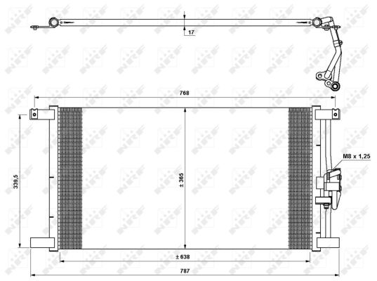 NRF Kondensor, klimaanlæg 35640 for JAGUAR