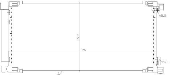 NRF Kondensor, klimaanlæg 350498 for TOYOTA