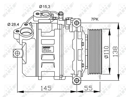 NRF Kompressor, klimaanlæg 32524 for BMW